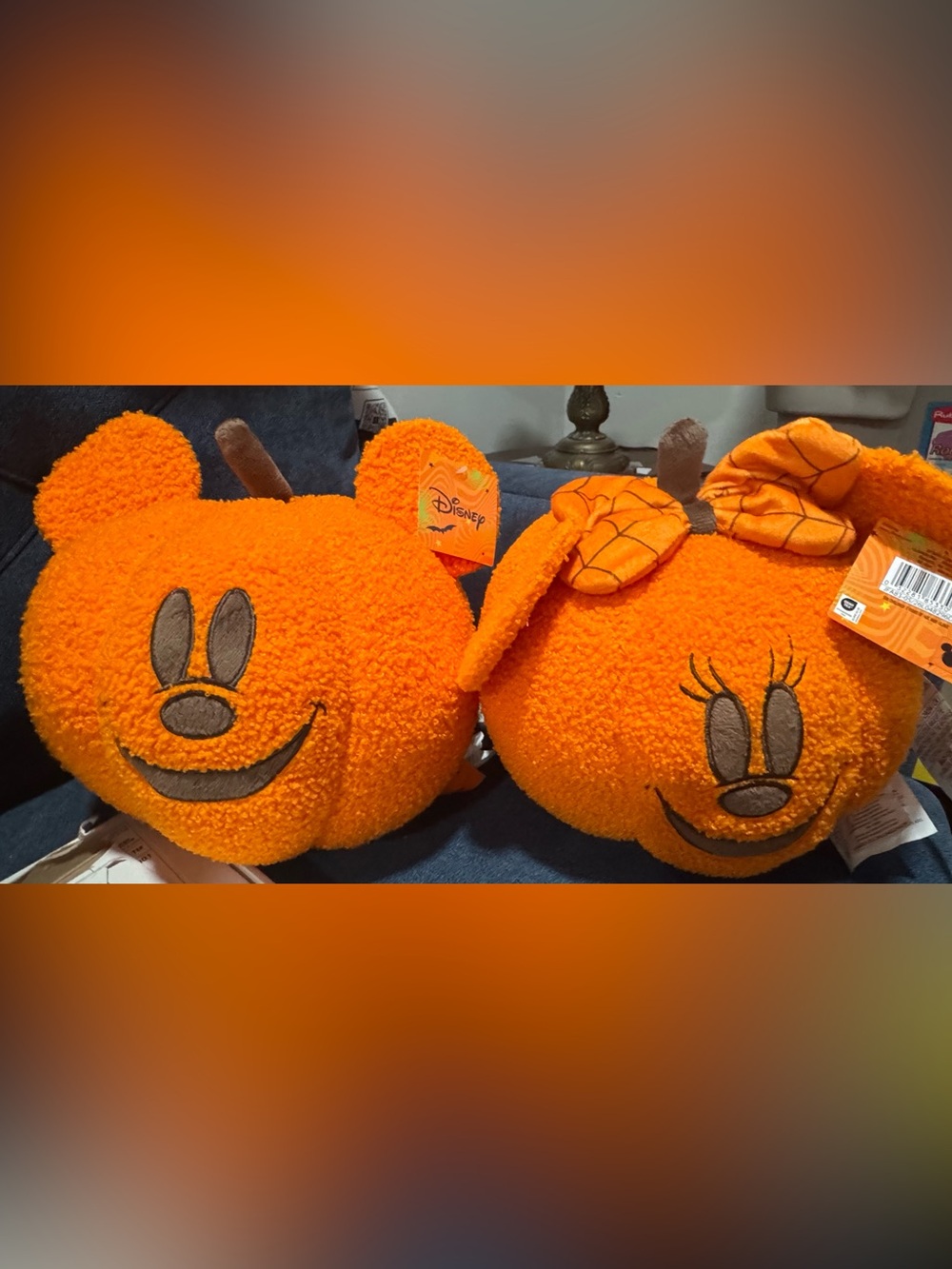 Aldi & Disney Collab Mickey & Minnie Plush Pumpkin